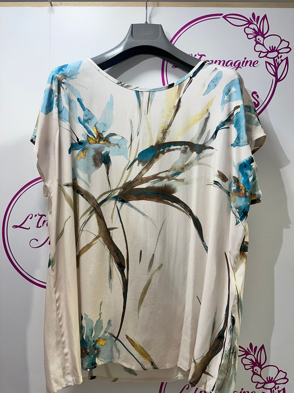 Completo curvy in tessuto fluido