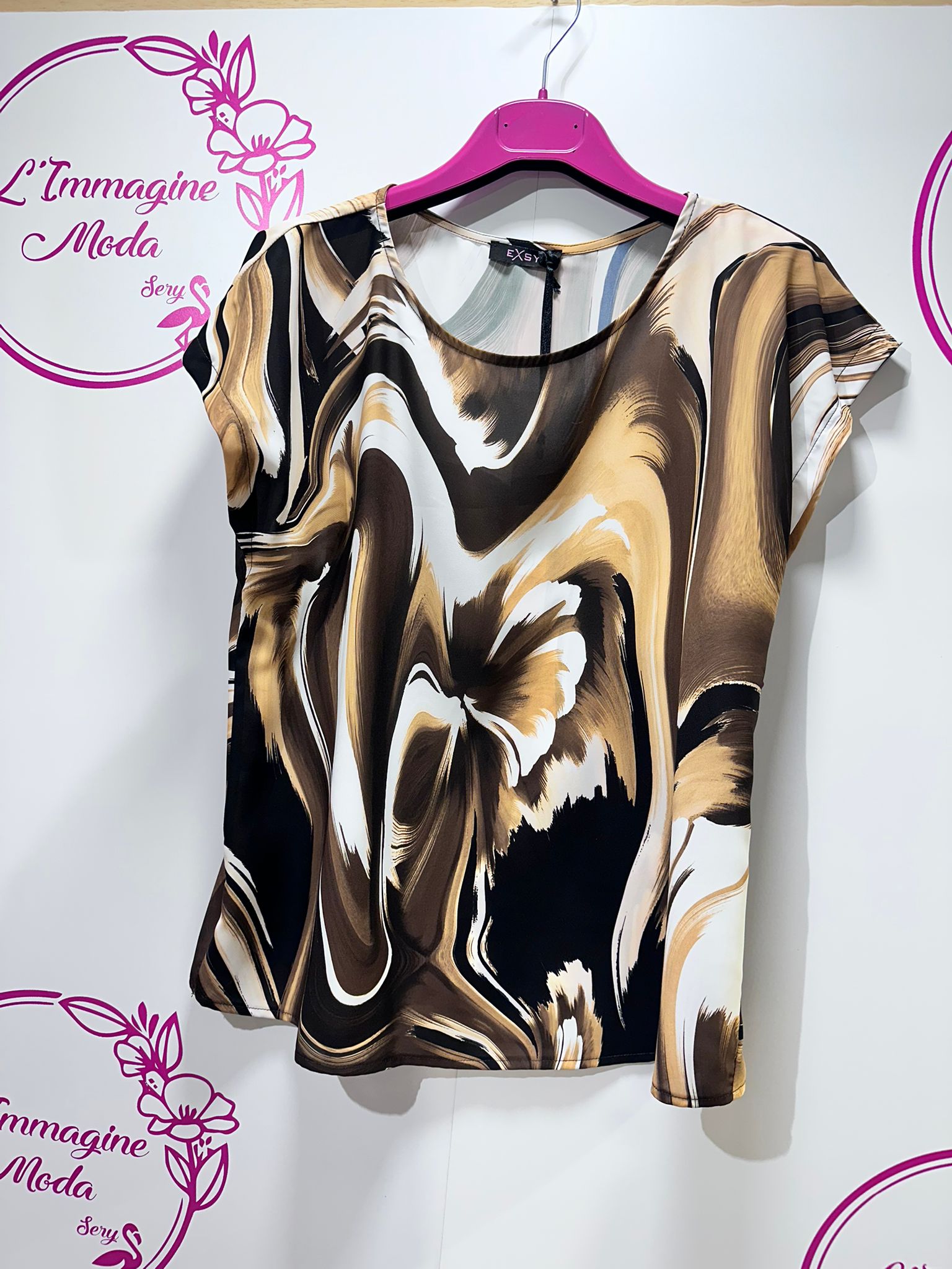 Blusa Fluida Punti Luce