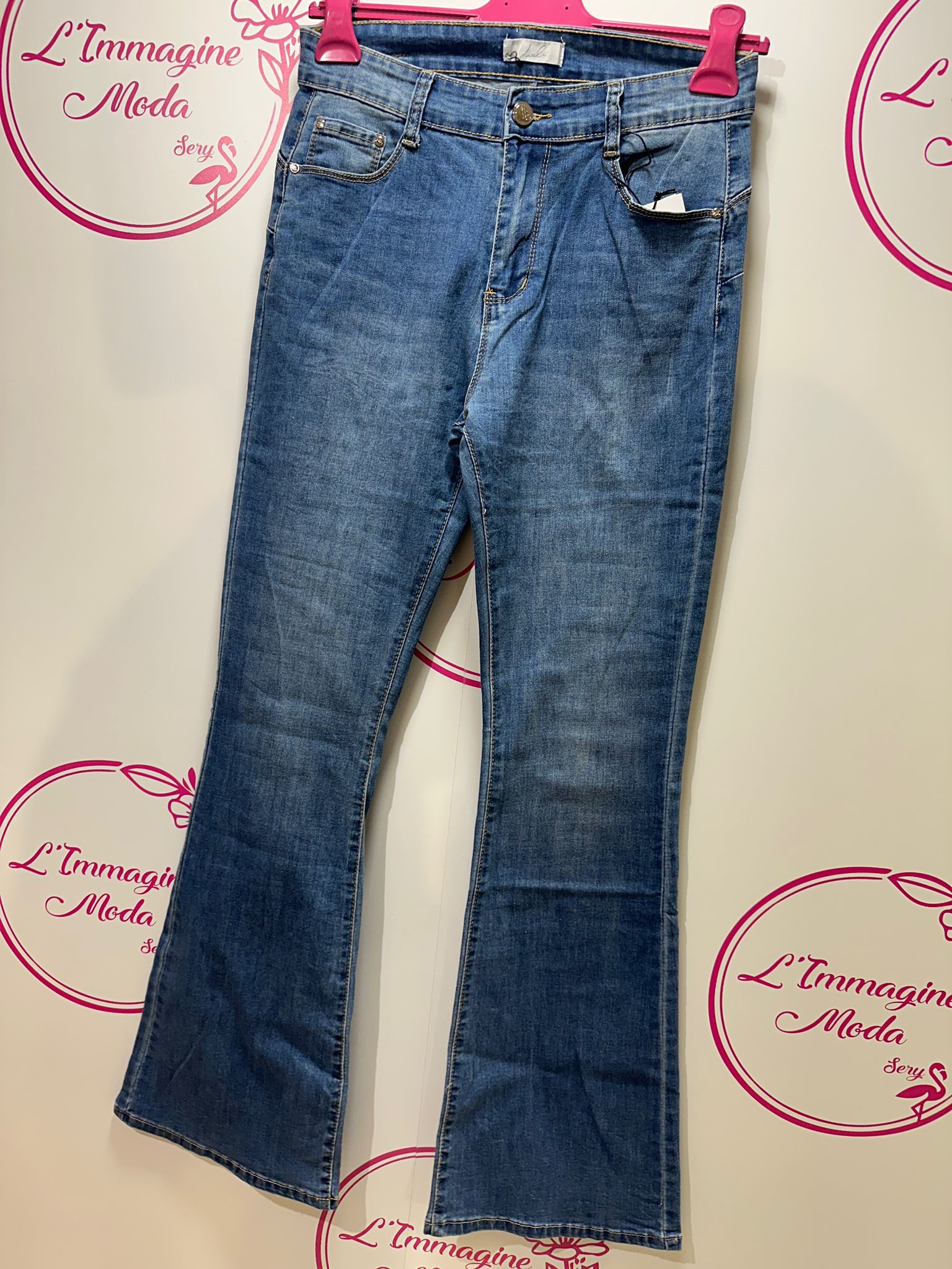 Jeans a Zampa Effetto Push-up