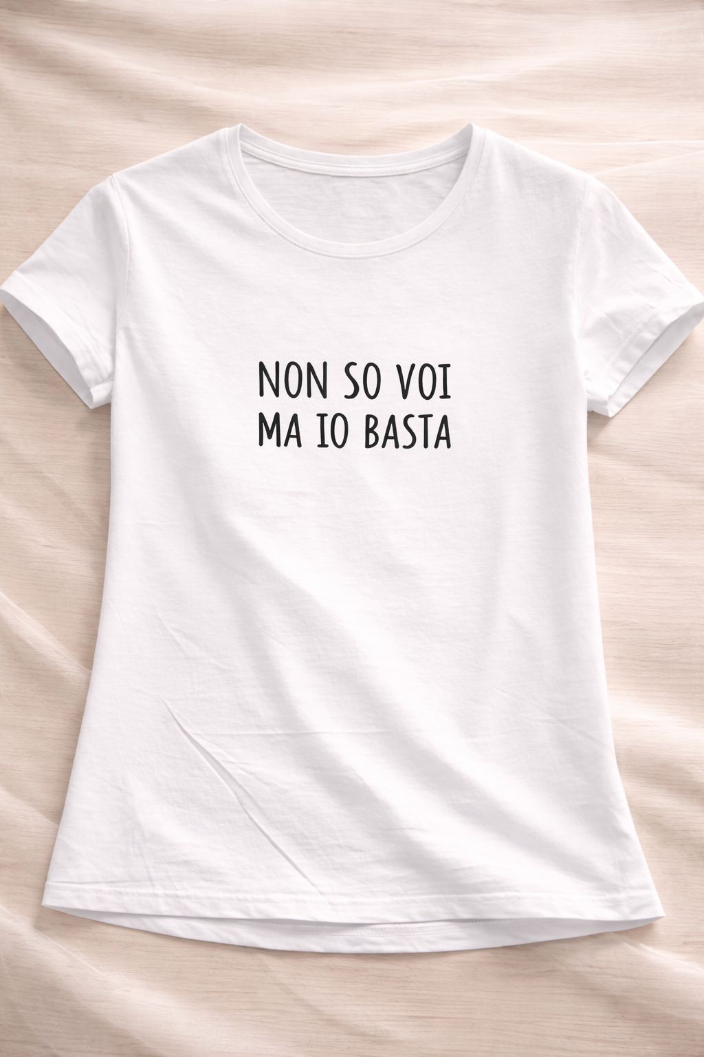 T-shirt Essential "Non so voi ma io Basta"